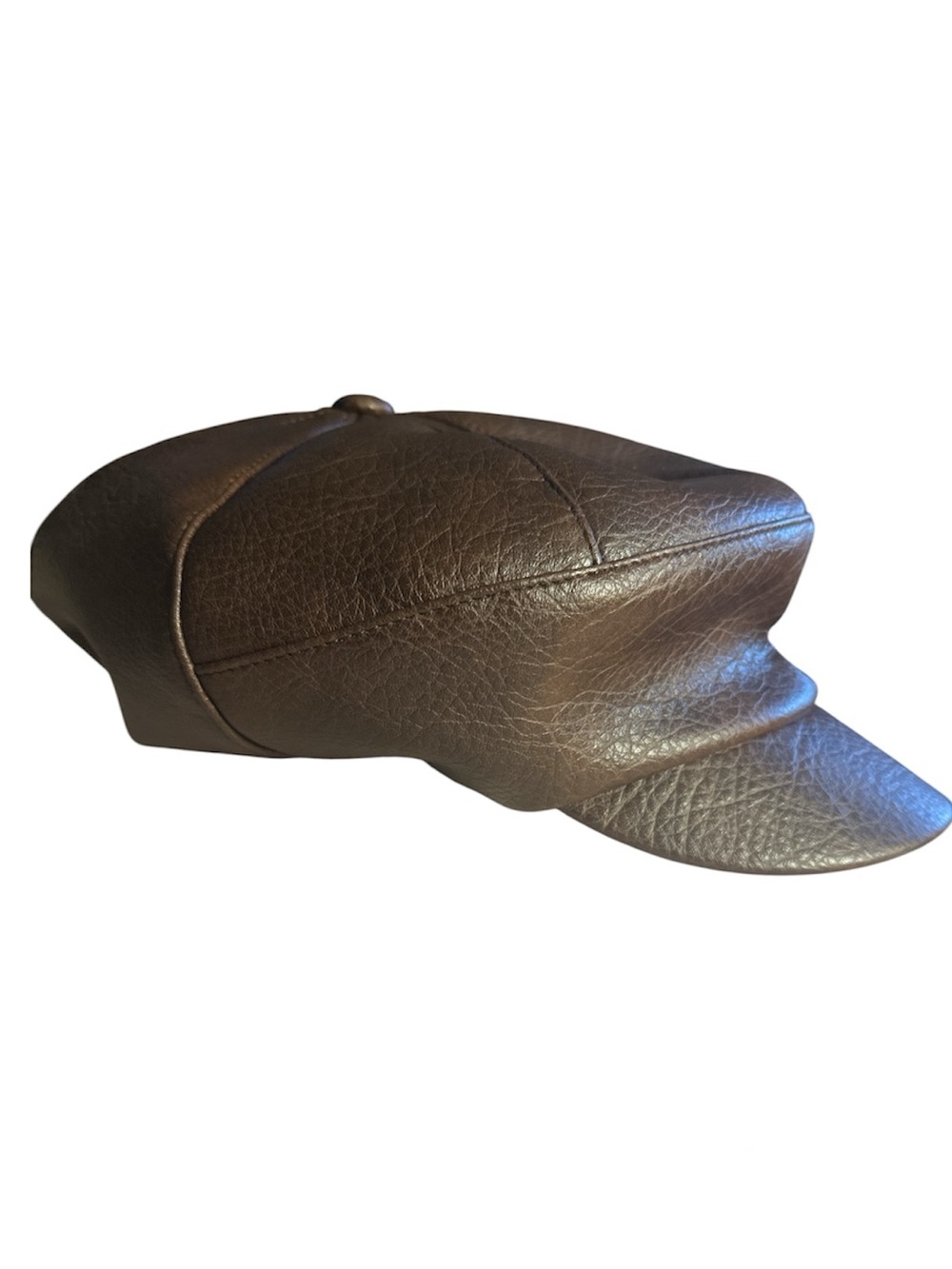 FREE PEOPLE CARRIE DISTRESSED LIEUTENANT HAT PEAKY BLINDERS VIBE NWT - Picture 3 of 5